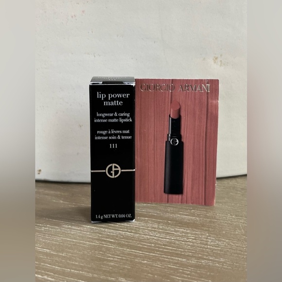 Giorgio Armani Beauty Lip Power Matte Lipstick Matte 111 Nude Pink & 400 Red - Picture 3 of 12